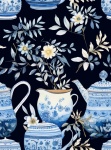 Blue And White Pottery Seamless