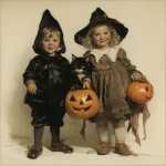 Vintage Halloween Children