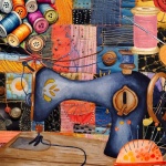 Sewing Machine Quilt Art