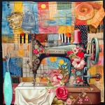 Sewing Machine Quilt Art