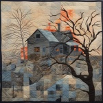 Quilted Homestead Illustration