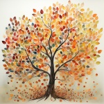 Autumn Leaves Tree Art