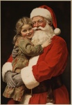 Santa Claus With Little Girl