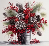 Christmas Floral Decor Illustration