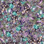 Purple Christmas Collage Background