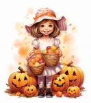 Young Girl Halloween Treats
