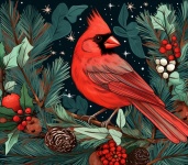 Christmas Red Cardinal