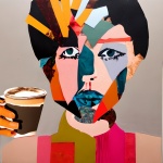 Abstract Coffee Tea Poster