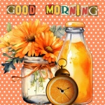 Good Morning Orange Juice Poster
