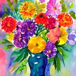 Watercolor Floral Painting