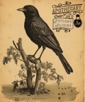Vintage Raven Apothecary Poster