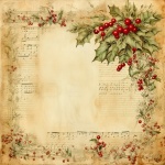 Vintage Christmas Paper Template