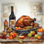 Roasted Thanksgiving Turkey Art