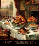 Thanksgiving Dinner Calendar Art