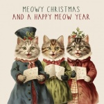 Christmas Caroling Cats