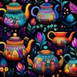 Colorful Coffee Tea Pots
