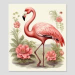 Pink Flamingo Calendar Art