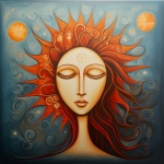 Sunray Woman Digital Art