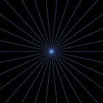 Light Blue Concentric Sunburst Rays