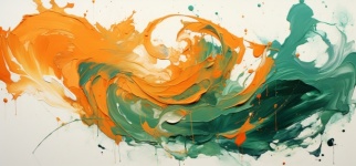 Paint Abstract Banner Background