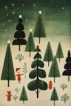 Painting Of Christmas Trees