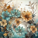 Paper Flowers Background