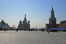 Paving Of Red Square With St Basil
