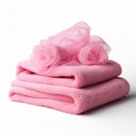 Pink Spa Towels Background
