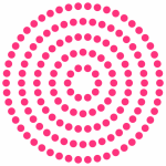 Pink Spiral Circle Patterns