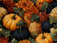 Pumpkins Background Illustration