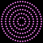 Purple Circles Concentric Pattern
