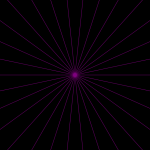 Purple Concentric Sunburst Rays