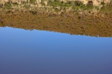 Reflection Of Tshwaing Crater Rim