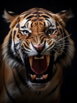 Roaring Tiger Portrait