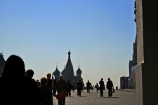 Saint Basil&039;s Cathedral With People