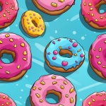 Seamless Donuts Illustration