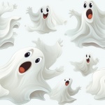Seamless Ghost Pattern Art