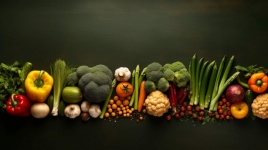 Simple Vegetable Food Flat Lay