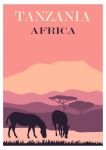 Tanzania Africa Travel Poster