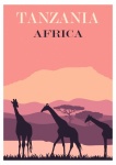 Tanzania Africa Travel Poster