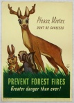 Vintage Bambi Poster