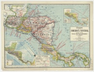 Vintage Central America Map