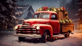 Vintage Christmas Pickup