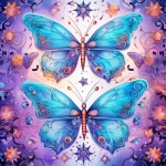 Whimsical Butterfliy Calendar Art