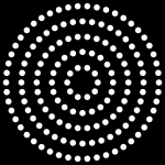 White On Black Circle Pattern