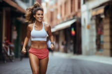 Young Woman Running