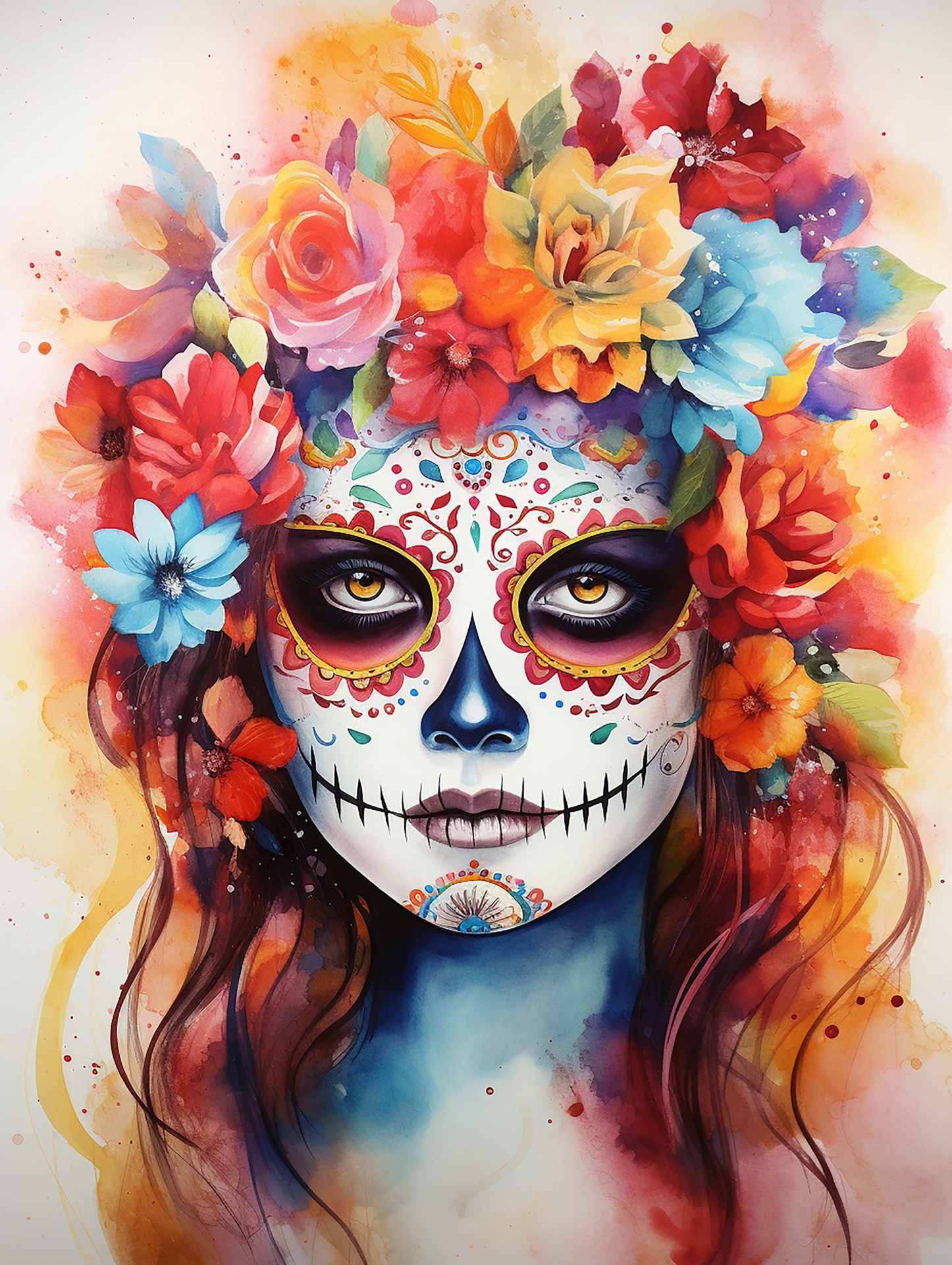 Day Of The Dead Portrait Free Stock Photo - Public Domain Pictures