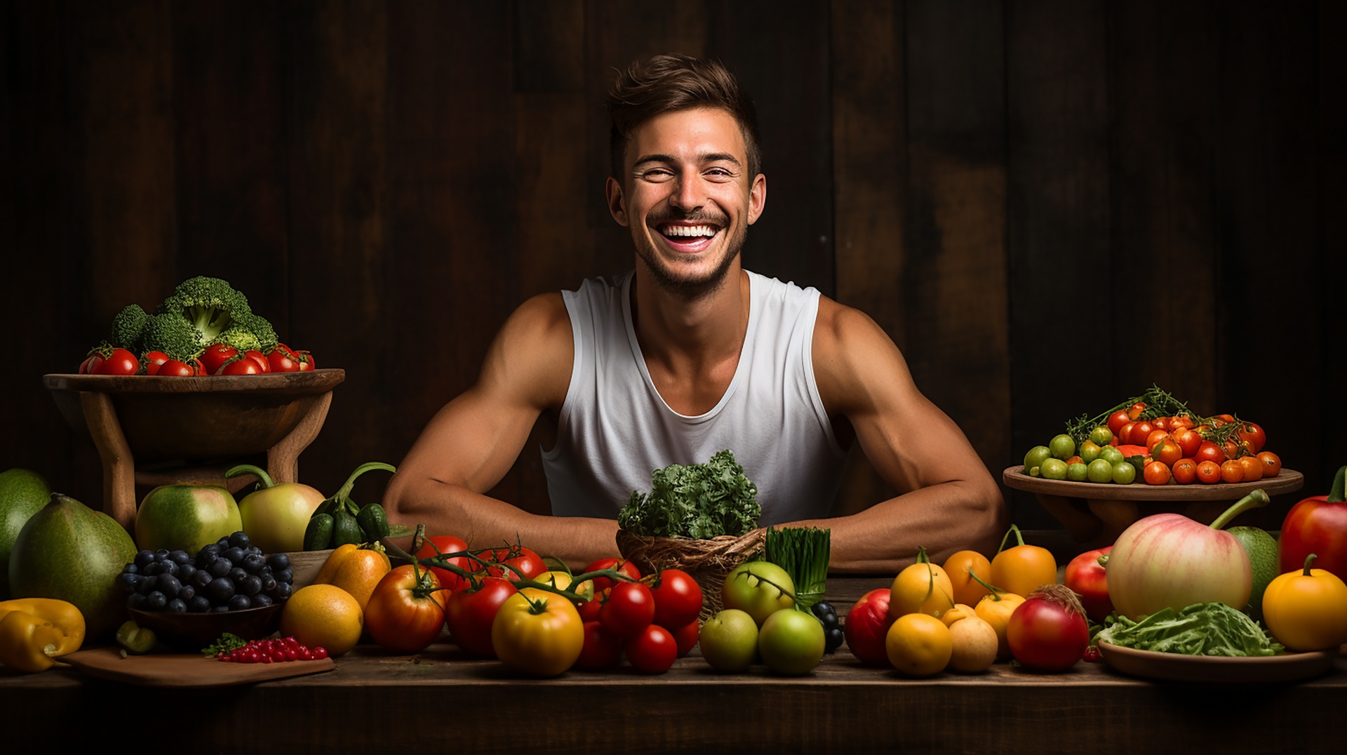 Fit Man And Healthy Food Free Stock Photo - Public Domain Pictures