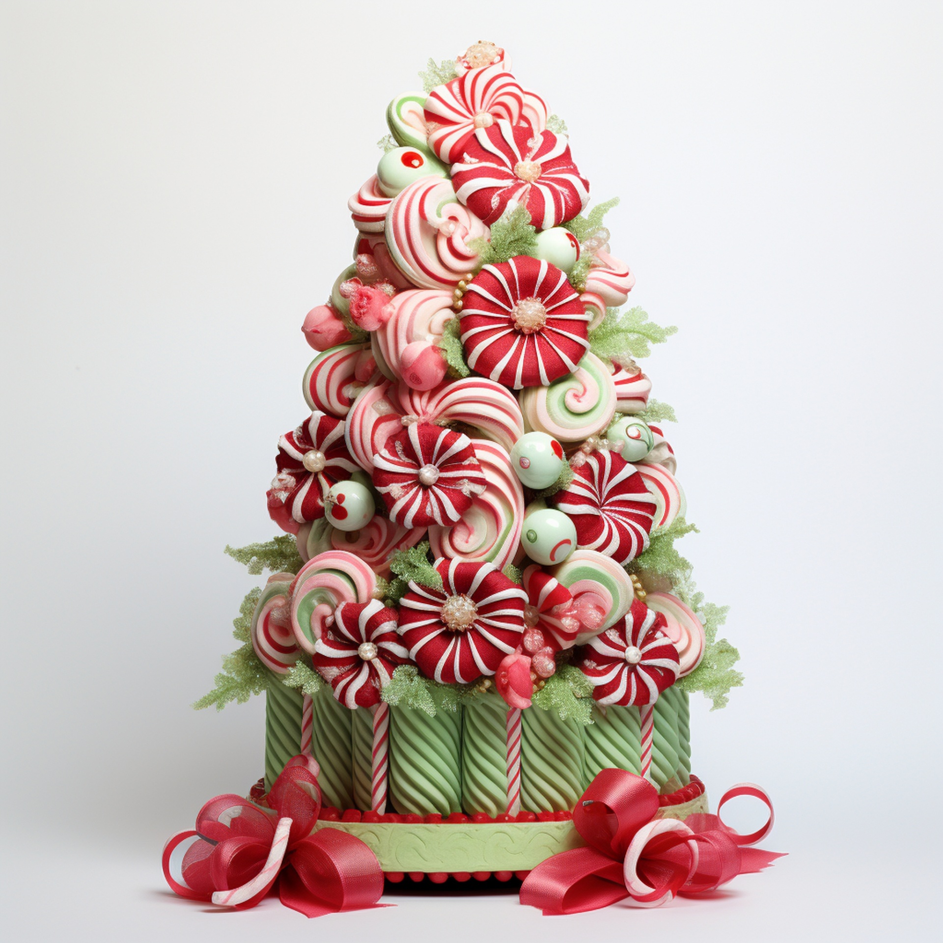 Peppermint Candy Christmas Tree Free Stock Photo - Public Domain Pictures