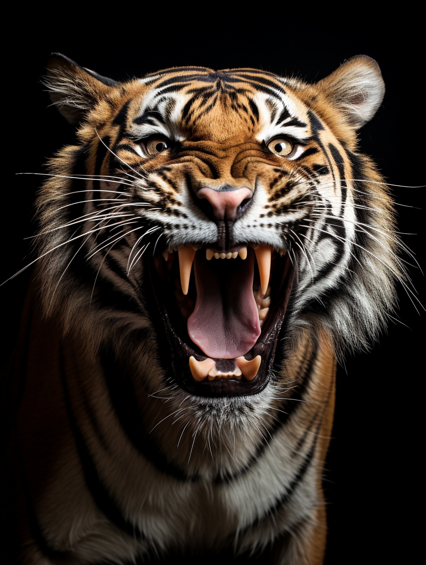 Roaring Tiger Portrait